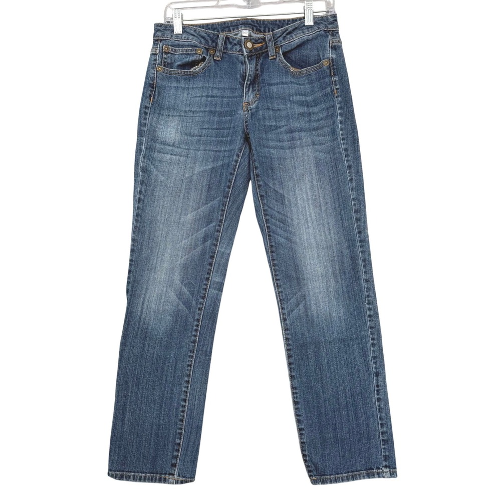 Jennifer‎ Lopez Womens Straight Leg Jeans Blue Medium Wash Denim Size 2 Mod Chic